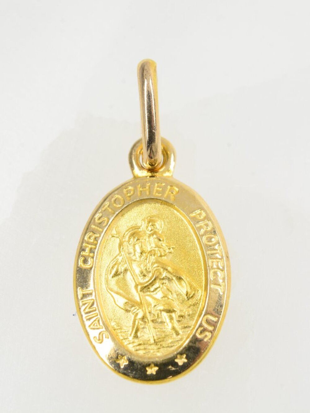 10k Yellow Gold Saint Christopher Pendant